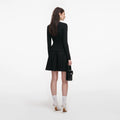 Tailored Knit Mini Dress - Svart