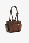 Posy Small Recycled Suede - Chicory Coffee