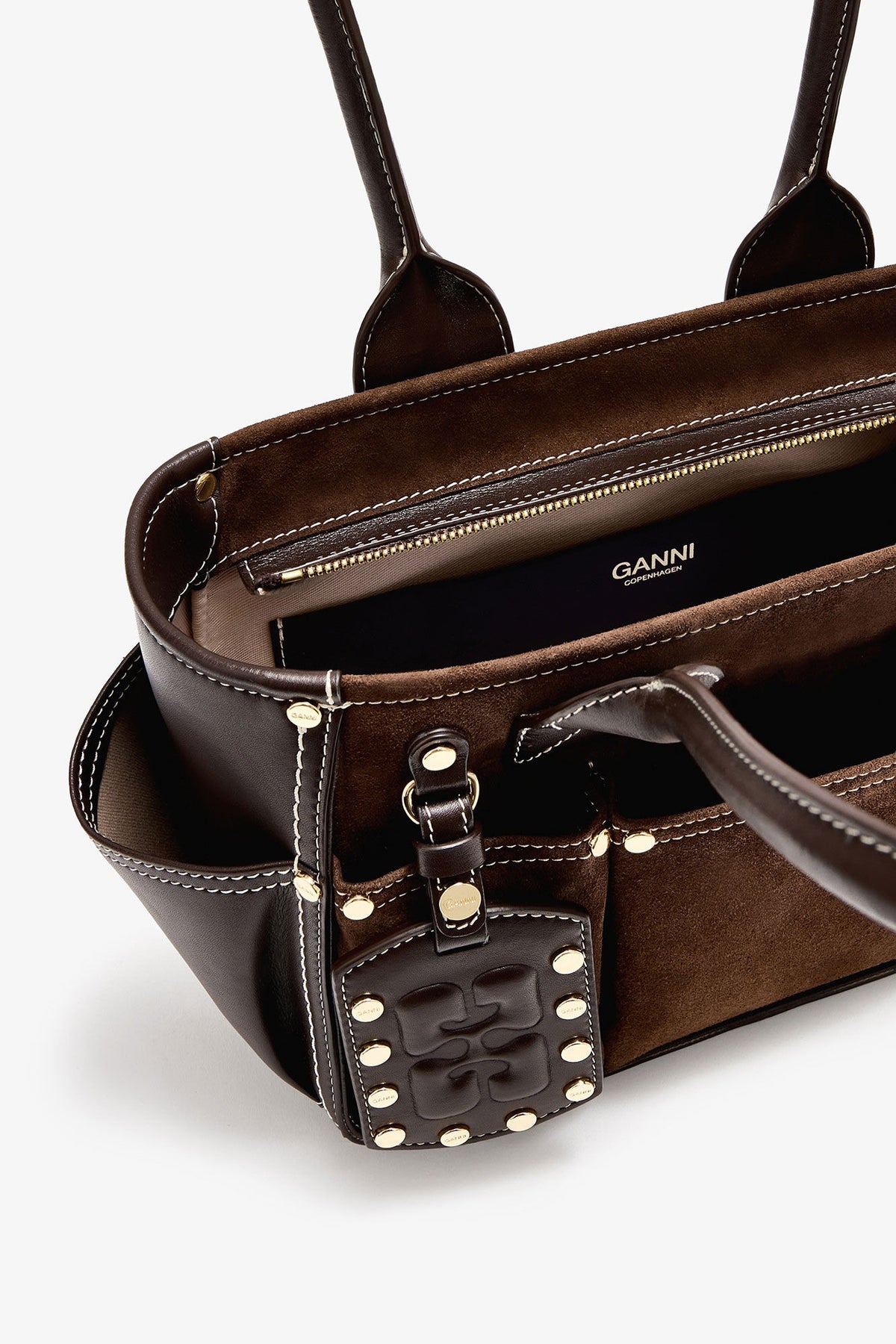 Posy Small Recycled Suede - Chicory Coffee