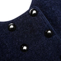 Textured Boucle Mini Dress - Marinblå