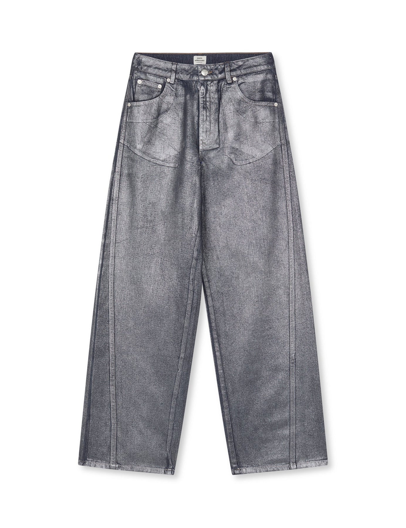 Metallic Denim Christel Jeans - Vintage Blue/Gun Metal