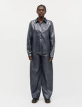 Metallic Denim Christel Jeans - Vintage Blue/Gun Metal