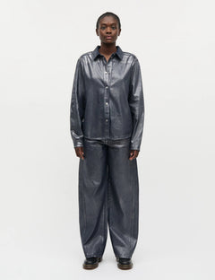 Metallic Denim Christel Jeans - Vintage Blue/Gun Metal
