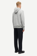 Joel Hoodie 11414 - Gråmelerad