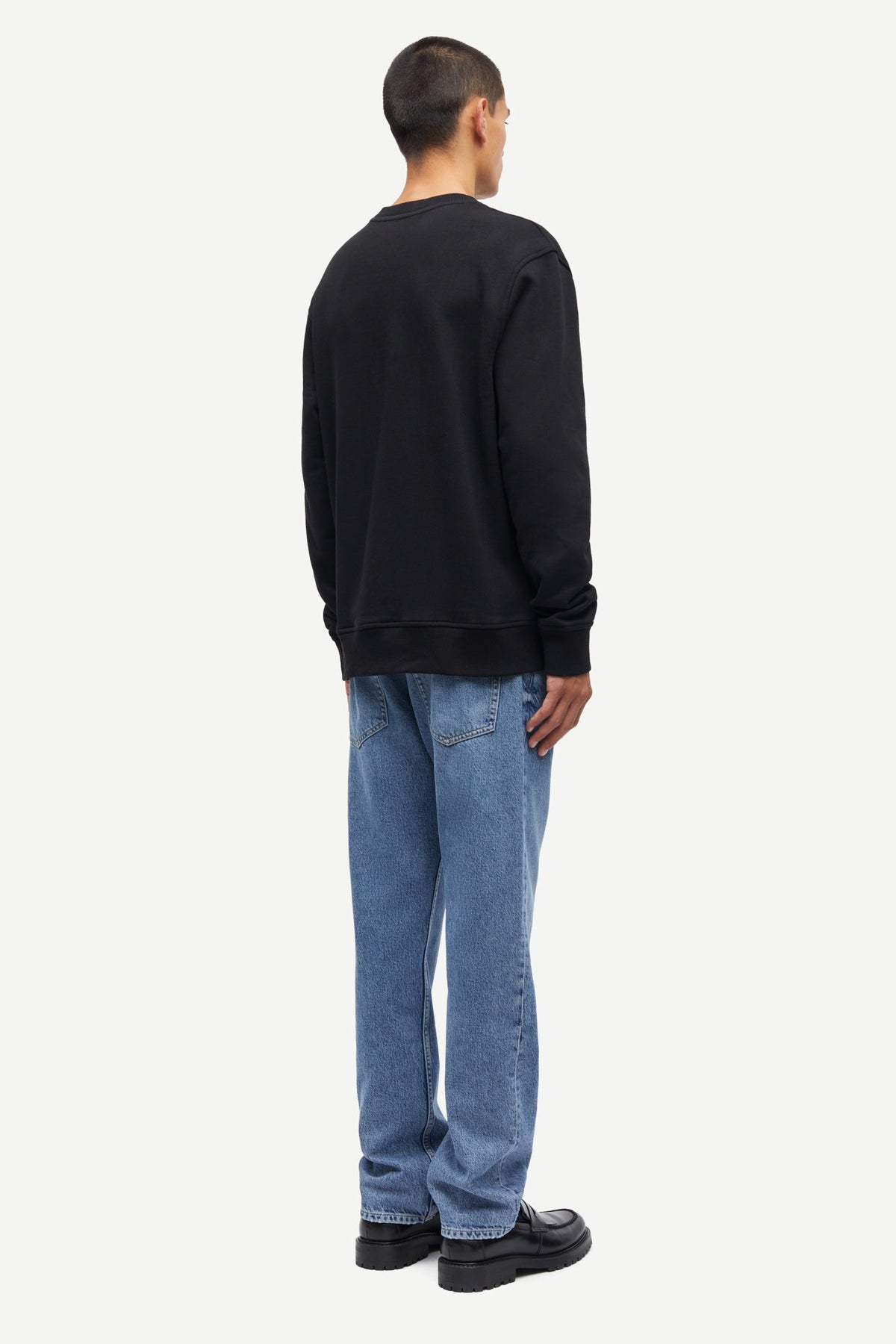 Joel Crew Neck 11414 - Svart Basic