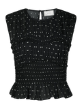 Tiril Dot Top - Svart