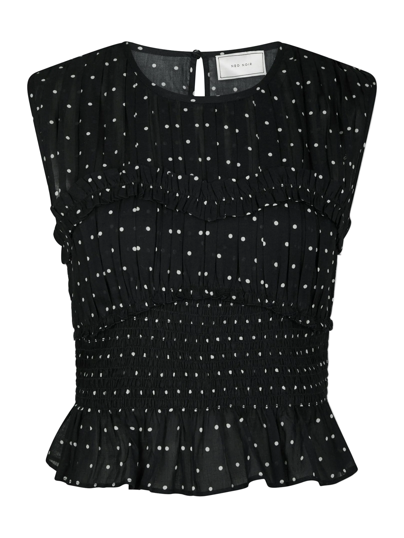 Tiril Dot Top - Svart