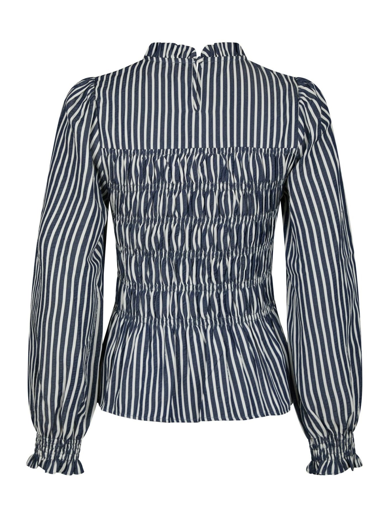 Possa Big Stripe Blouse - Marinblå
