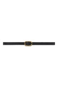 Small Signature Link Belt - Black With Gold