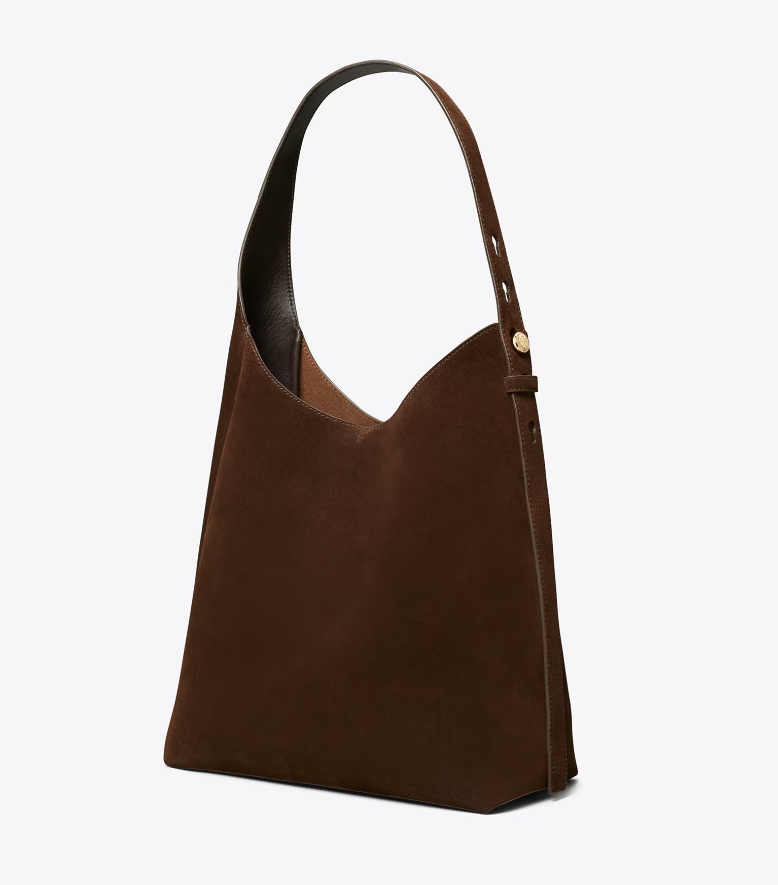 Romy Suede Hobo Bag - Dark Cocoa