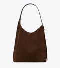 Romy Suede Hobo Bag - Dark Cocoa