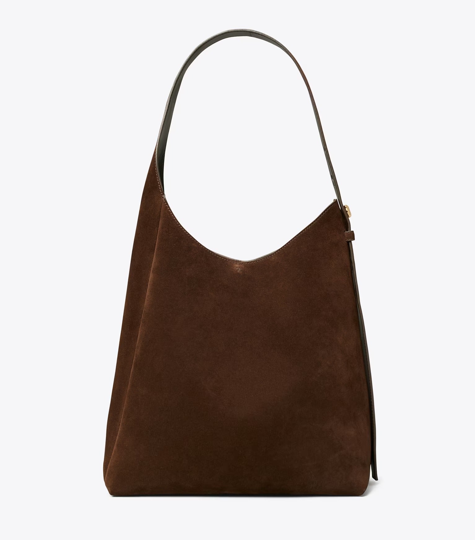 Romy Suede Hobo Bag - Dark Cocoa