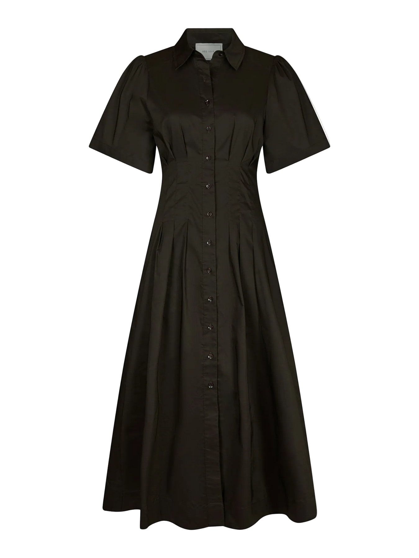 Baia Poplin Dress - Chocolate Brown