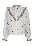 Degas Dot Blouse - Off White