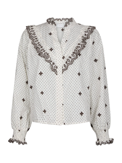 Degas Dot Blouse - Off White