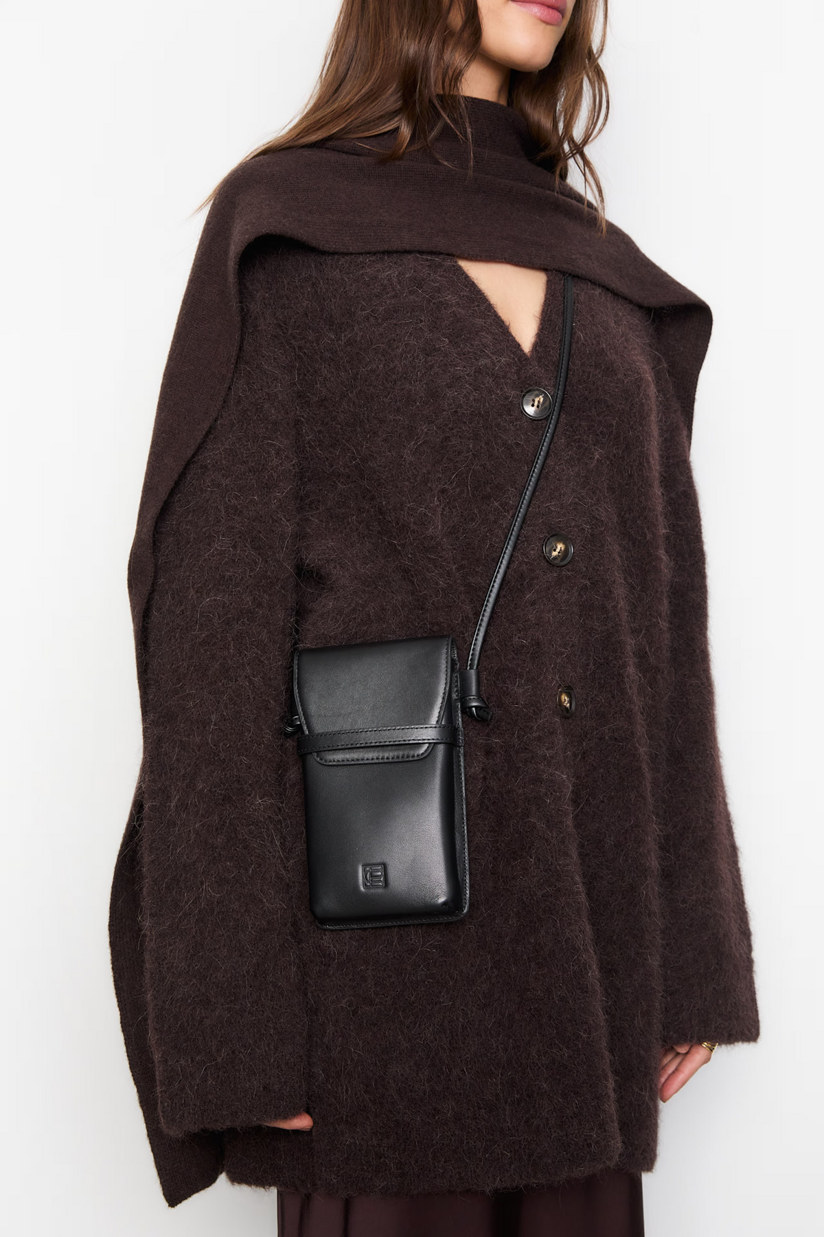 Babette Scarf - Dark Brown