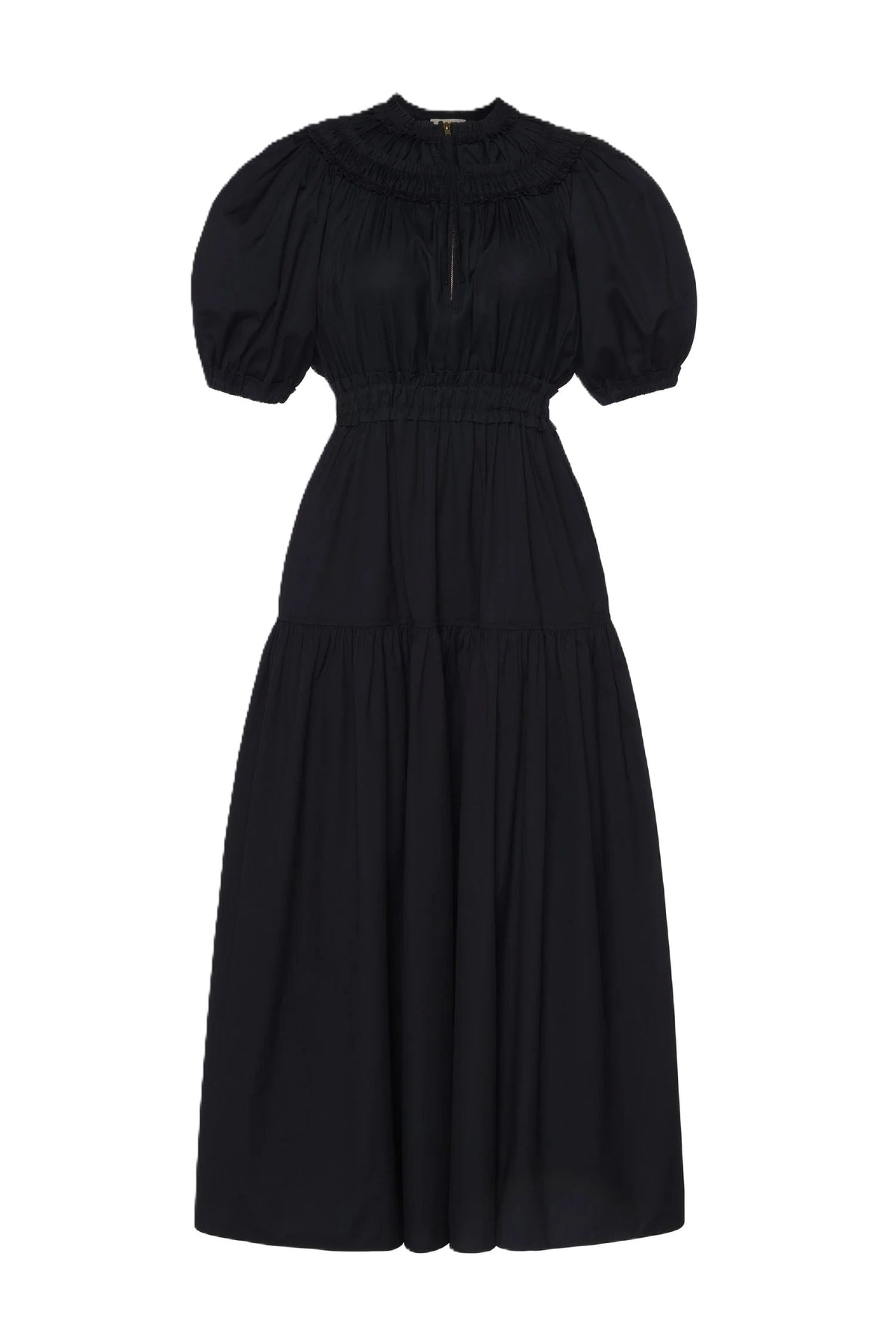 Othella Short Sleeve Midi Dress - Svart