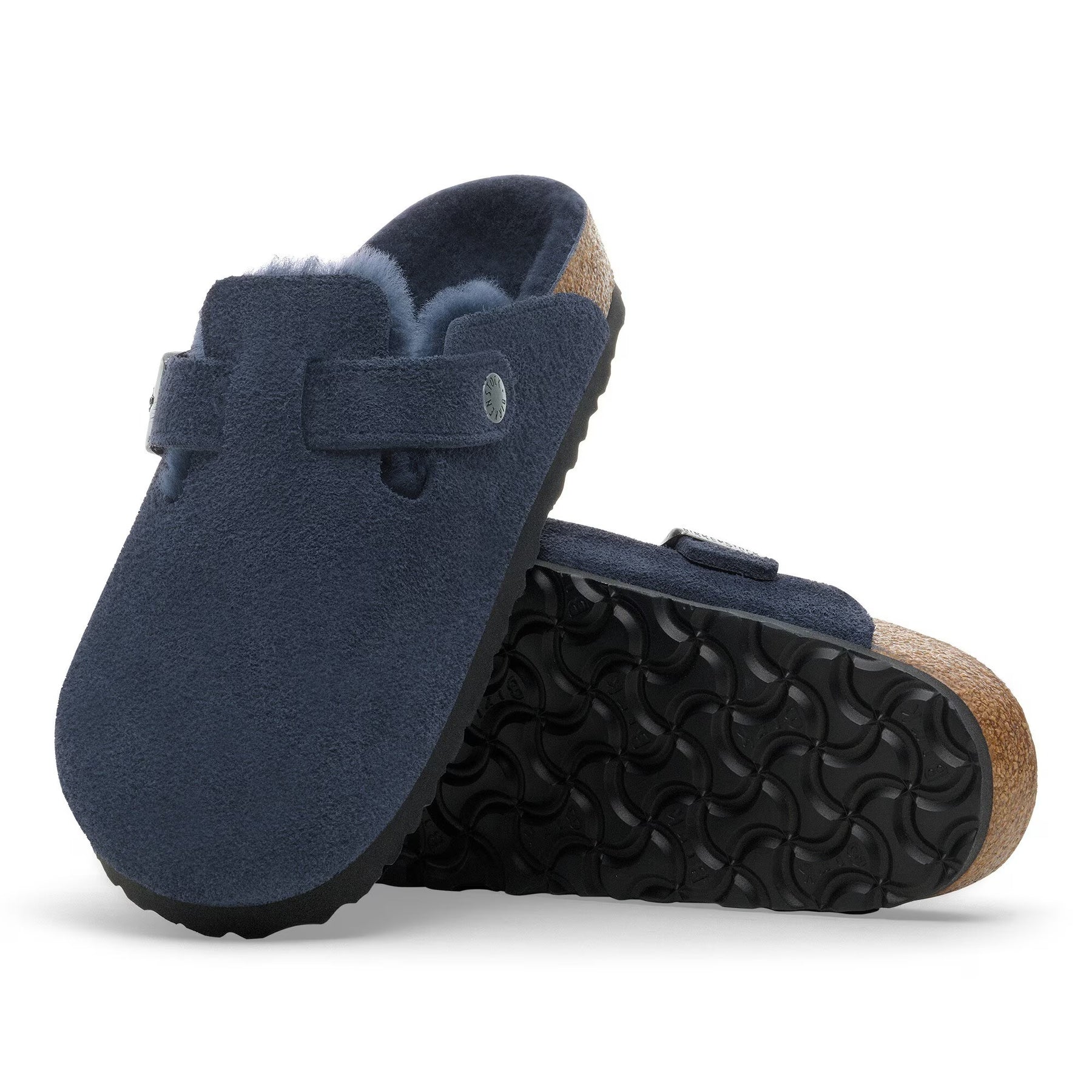 Birkenstock Boston Shearling Toffel - New Navy