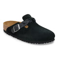 Boston Braided Suede Leather Narrow - Svart
