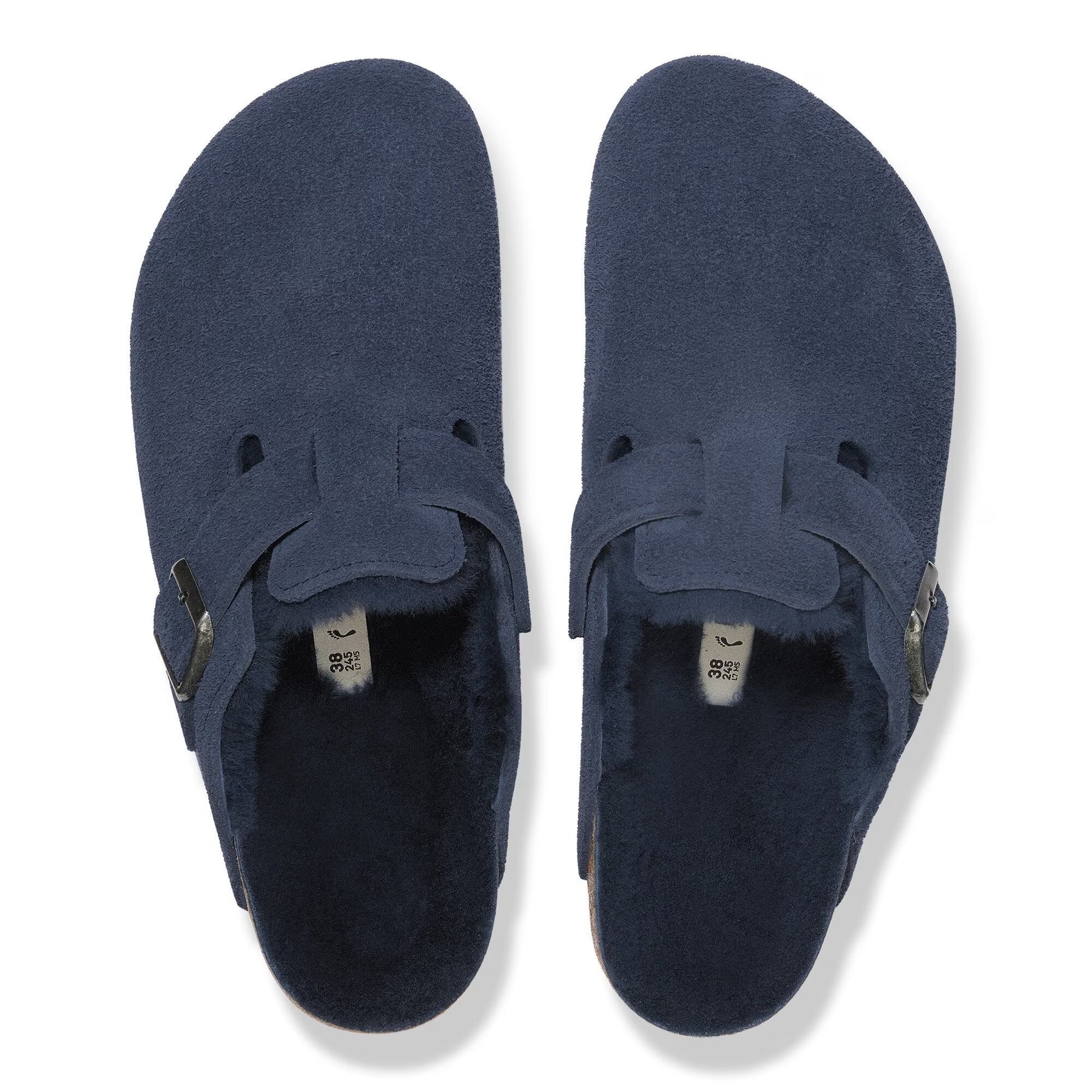 Birkenstock Boston Shearling Toffel - New Navy