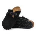 Boston Braided Suede Leather Narrow - Svart