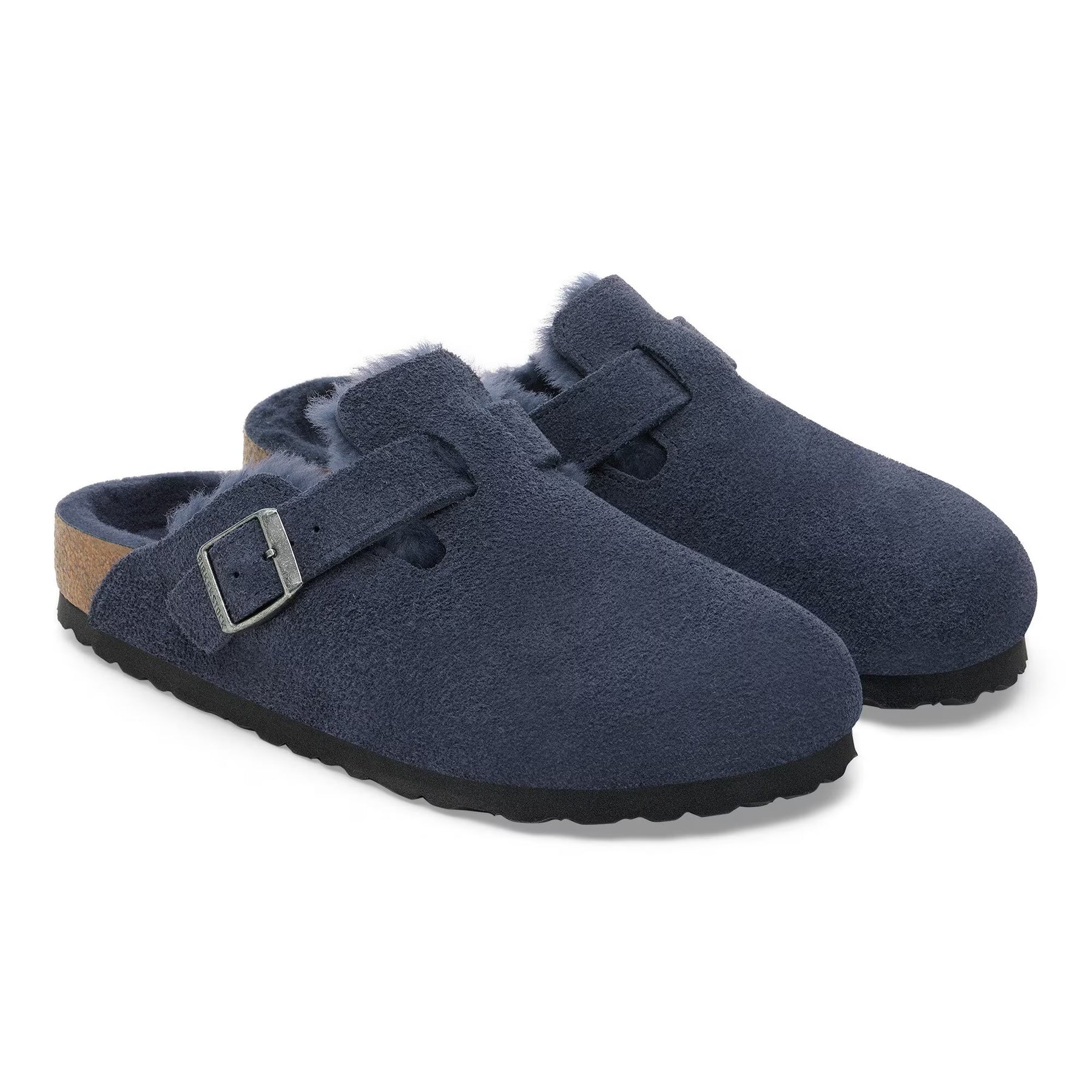 Birkenstock Boston Shearling Toffel - New Navy