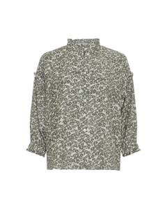 Seraphina 3/4 Shirt Aop - Egret Flower