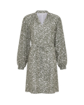 Seraphina V Dress Aop - Egret Flower