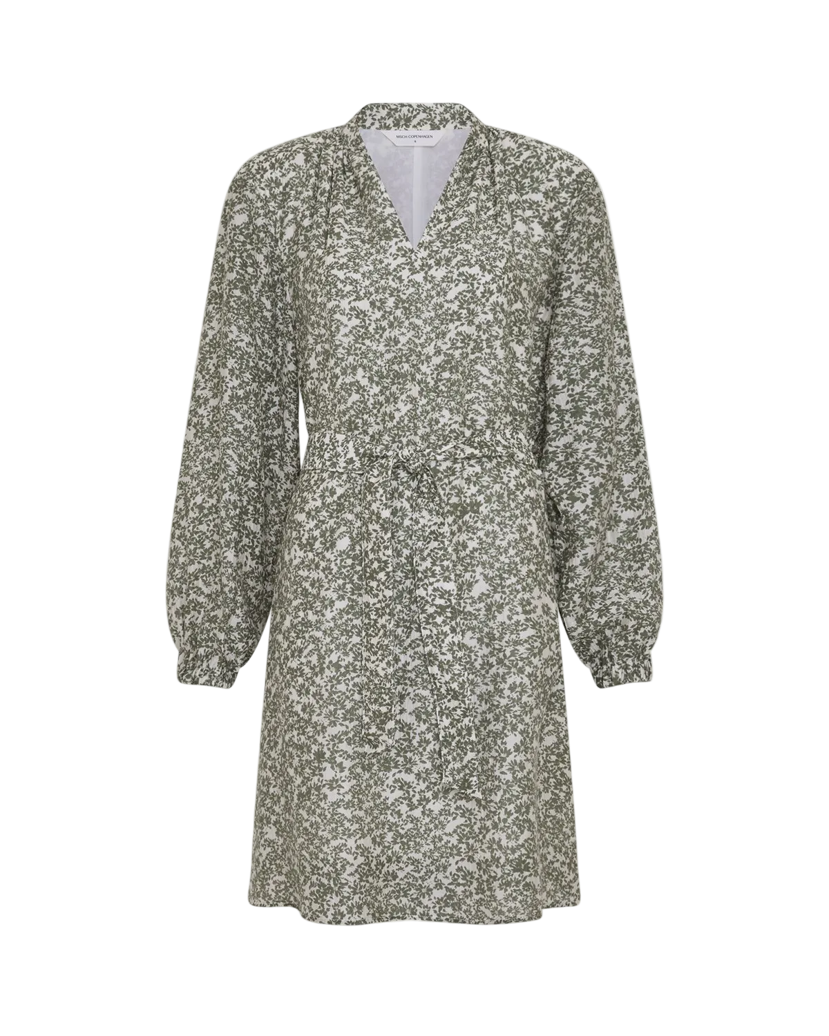Seraphina V Dress Aop - Egret Flower