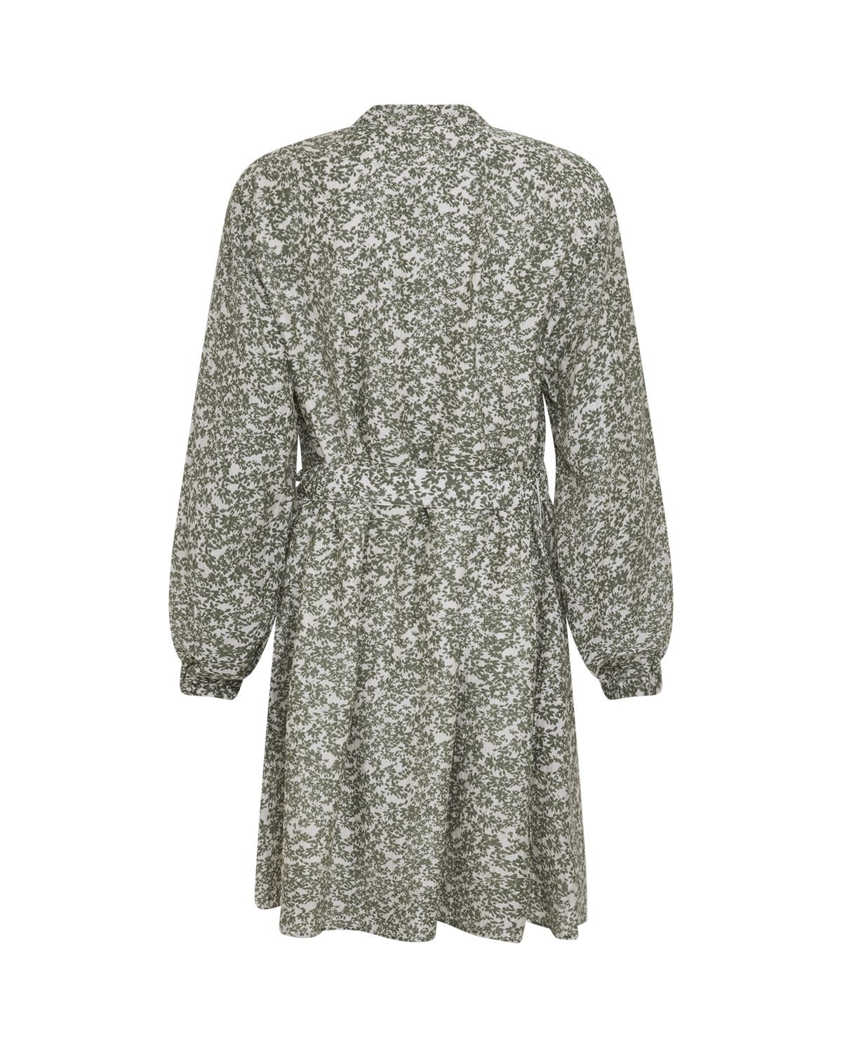 Seraphina V Dress Aop - Egret Flower