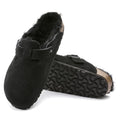 Boston Shearling Suede Leather Narrow - Svart