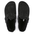 Boston Shearling Suede Leather Narrow - Svart