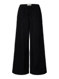 Luisa Mw Wide Linen Blend Pant - Svart
