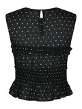 Tiril Dot Top - Svart