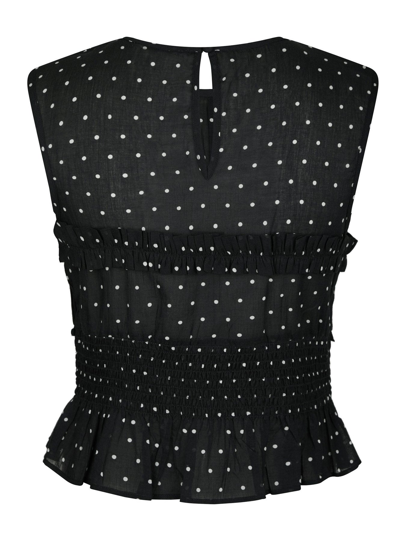 Tiril Dot Top - Svart