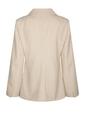 Carmia Melange Tie Blazer - Beige Melange
