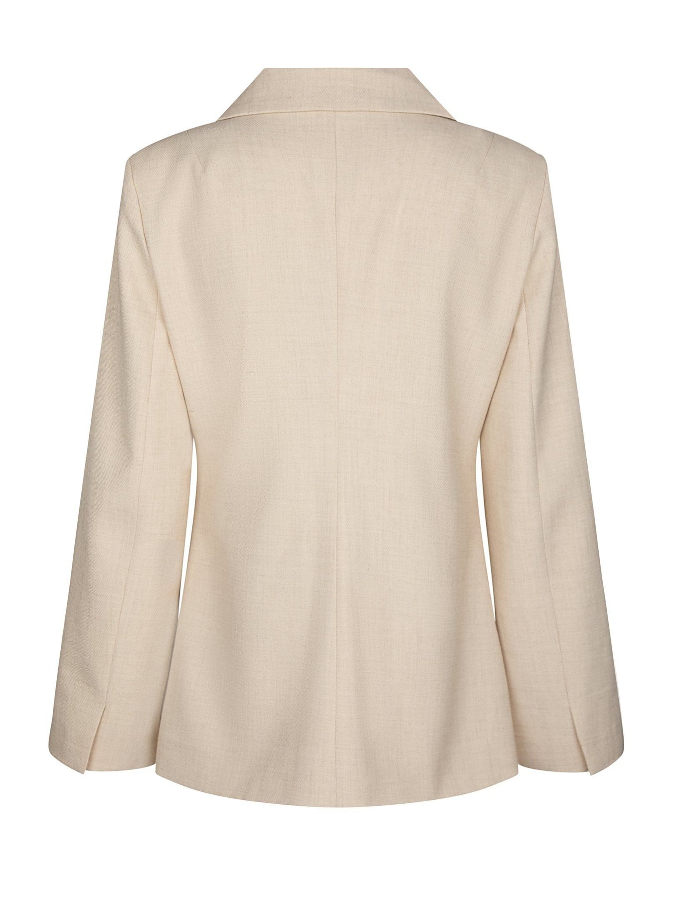 Carmia Melange Tie Blazer - Beige Melange