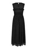 Myrna Dot Dress - Svart