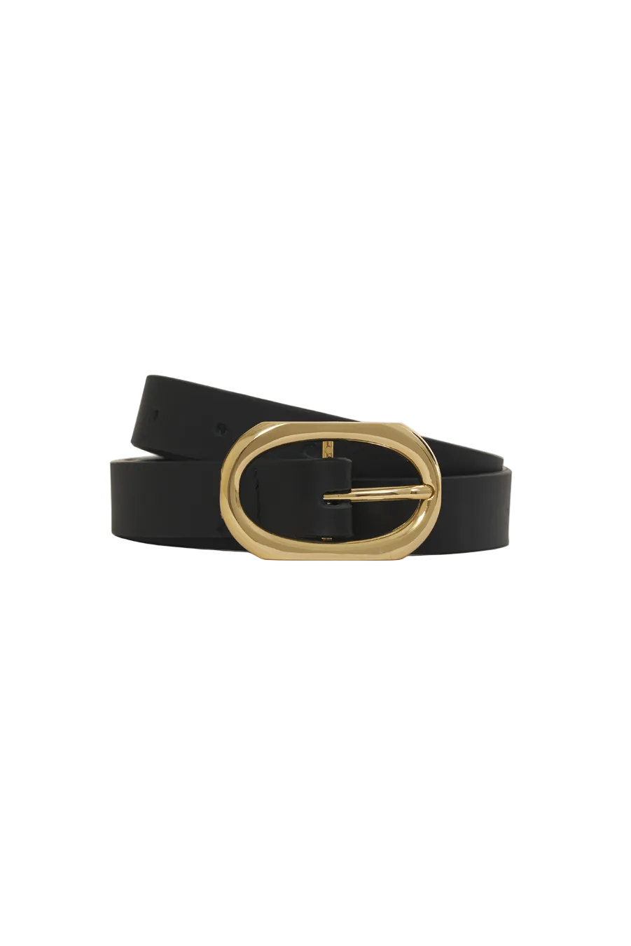 Small Signature Link Belt - Black With Gold
