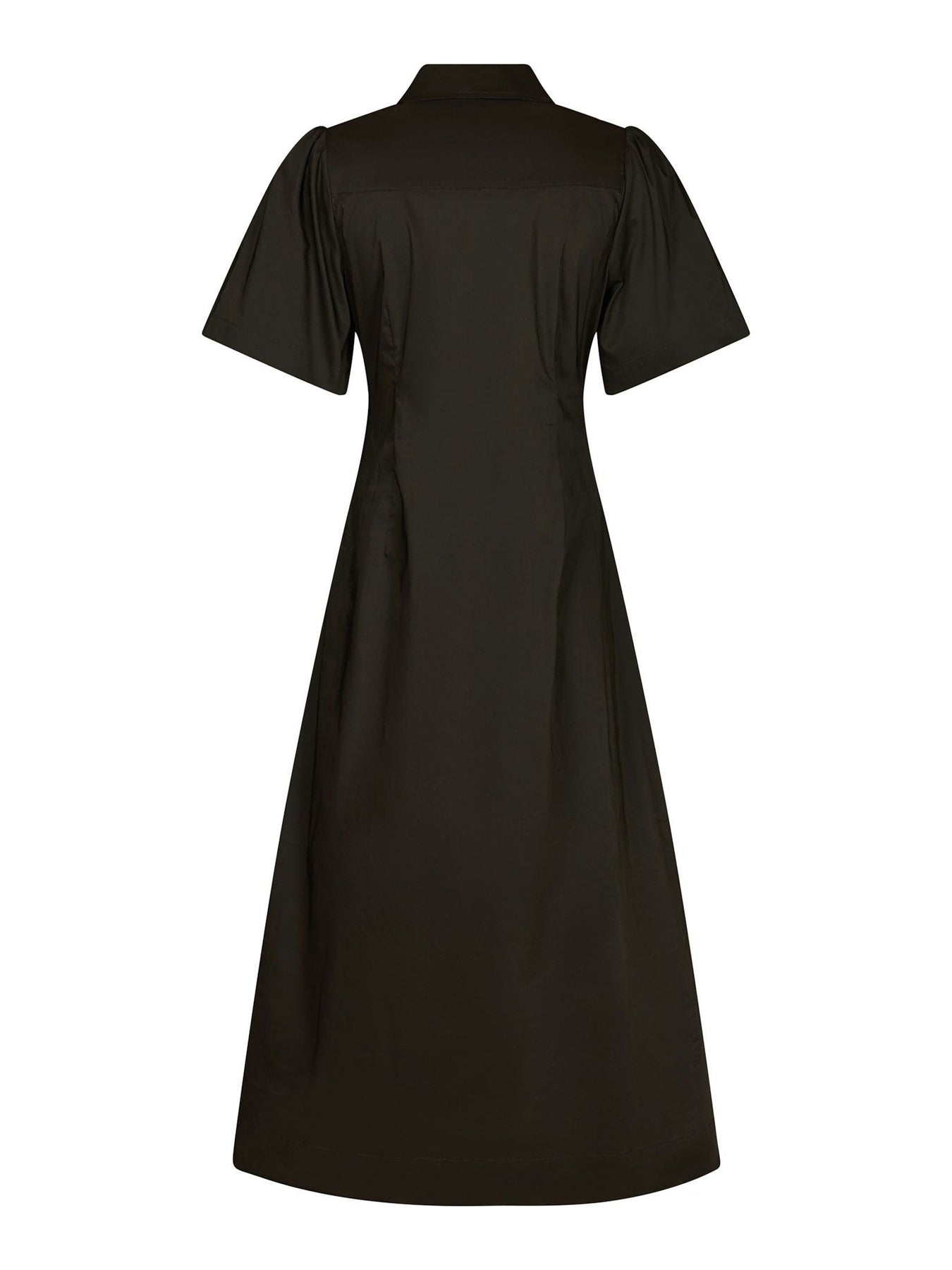 Baia Poplin Dress - Chocolate Brown