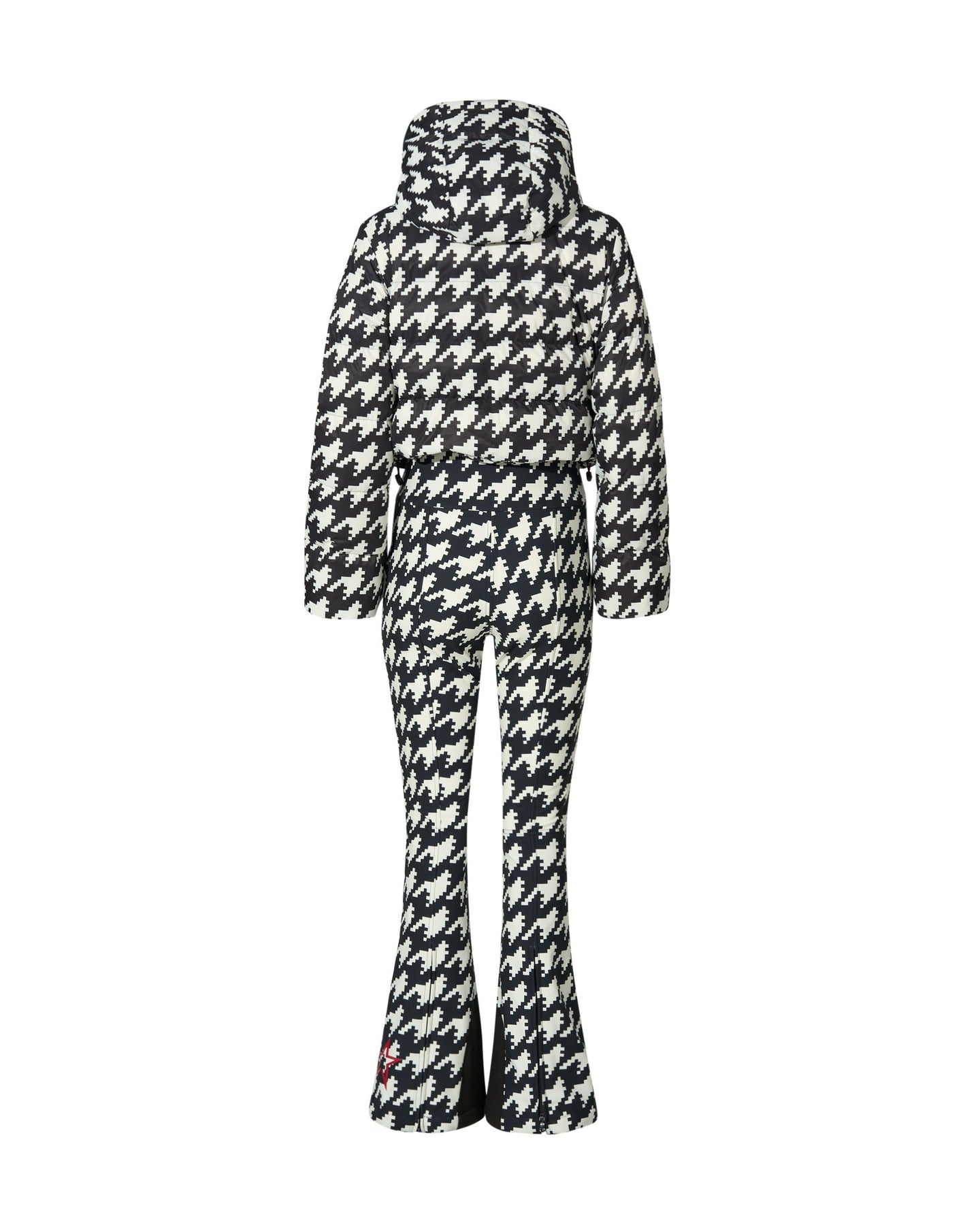 Polar Flare Ski Suit - B&W Houndstooth