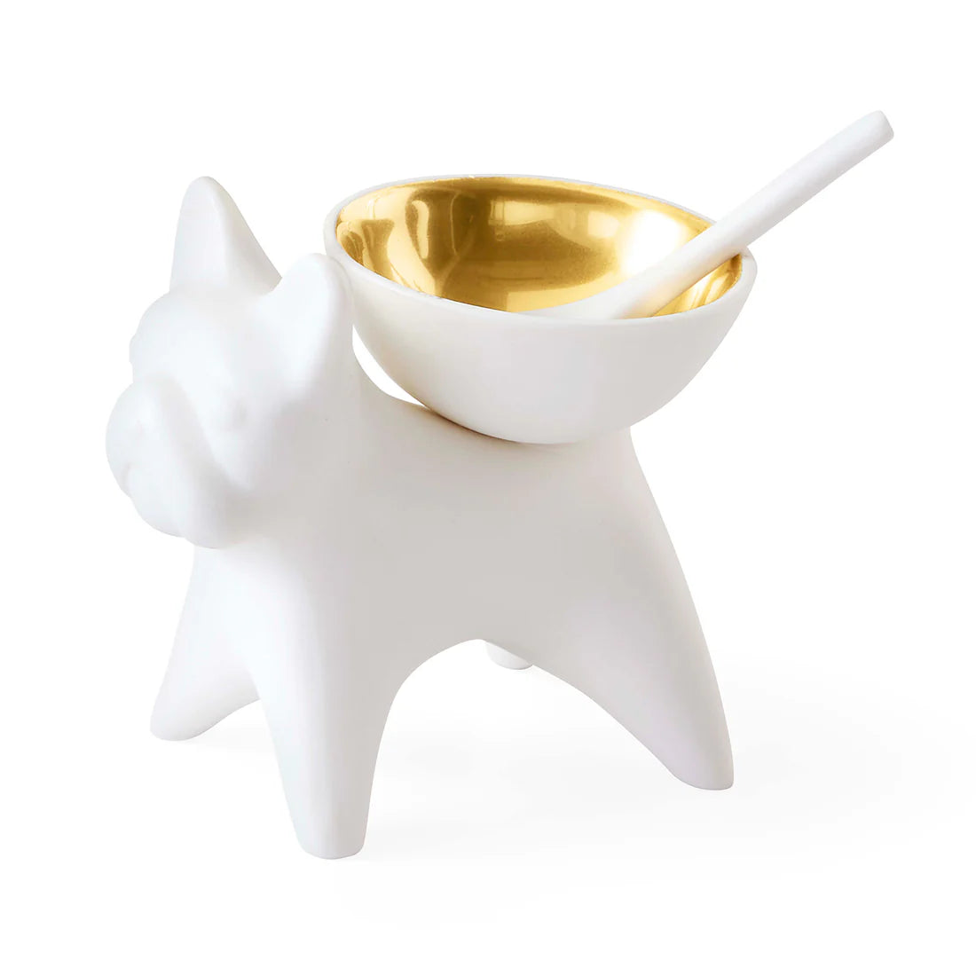French Bulldog Salt- och pepparkar - Vit/Guld
