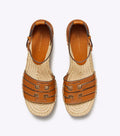 Ines Cage Wedge Espadrille 80mm - Bourbon