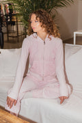 Robertson Classic Velour Zip Hoodie - Cherry Blossom