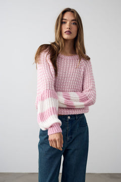 Kimba Knit - Rose Ivory Mix