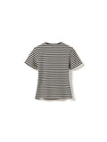 Lizzy Top - Ivory Black Stripe