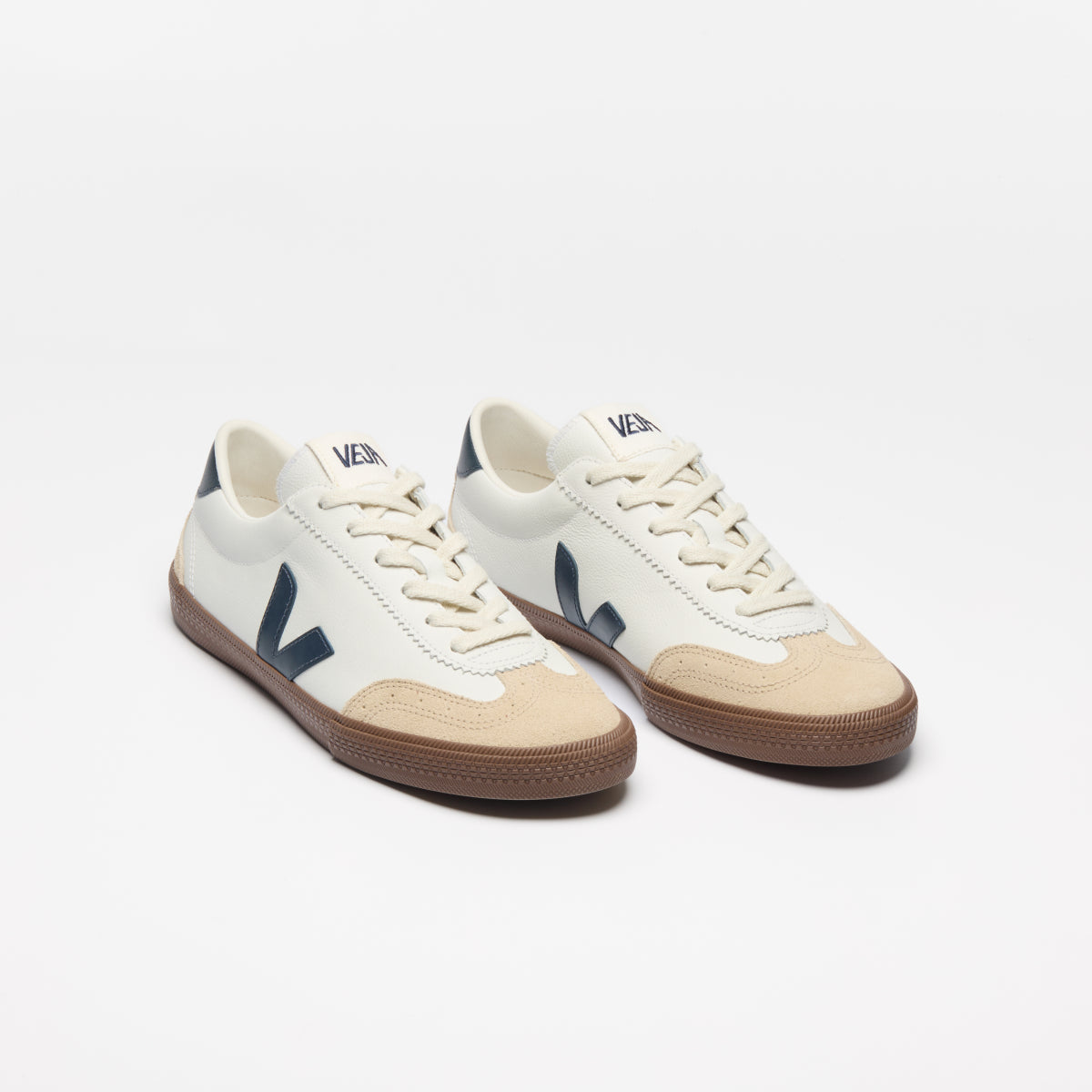 Volley O.T. Leather - White Nautico Bark
