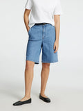 Selected Femme Evelyn Bermuda Denimshorts - Medium Blue Denim
