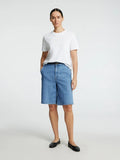 Selected Femme Evelyn Bermuda Denimshorts - Medium Blue Denim