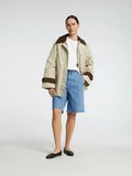 Selected Femme Evelyn Bermuda Denimshorts - Medium Blue Denim